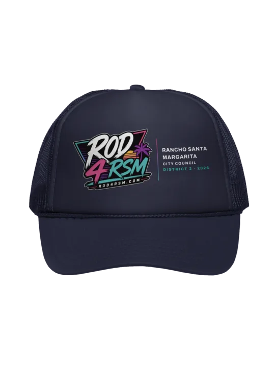 ROD4RSM Trucker Hat - Logo, Navy